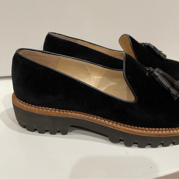 Jon Josef Anthropologie Womens Gogo Lug Sole Loafers Size US 10 EUR 40 Black - Picture 15 of 16
